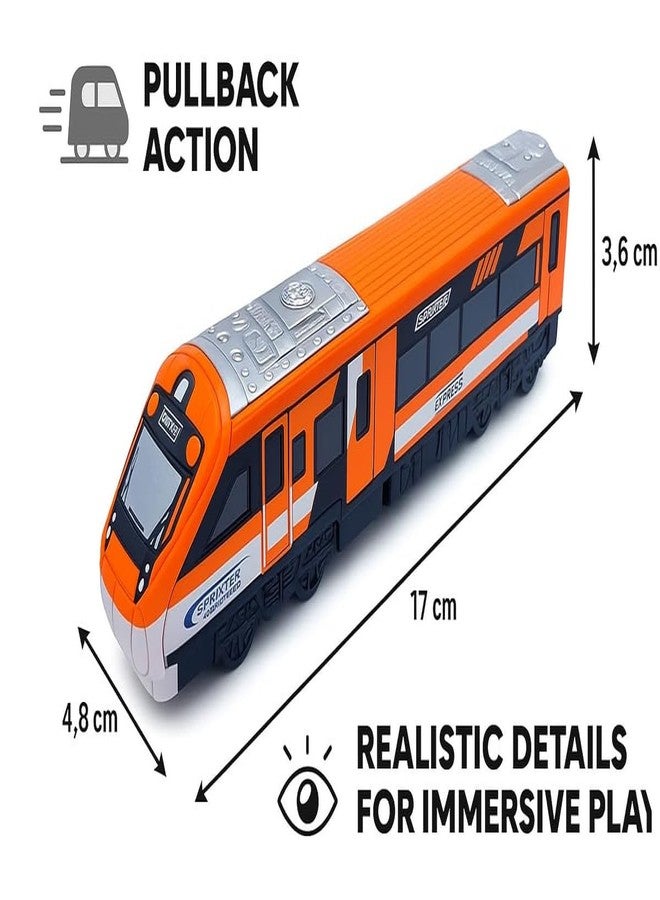 COLLEN ARRAY Vande Bharat Express for Kids - Indian Rail Toy Model for Boys Girls Age 3+ - Nav Bharat Express Bullett Train/Metro with Pull Back Action (Multicolor)-2 - Image 2